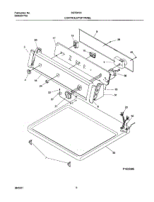 07 - Control Panel parts for White Westinghouse Dryer SGR341AS0 from AppliancePartsPros.com