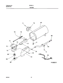 11 - Burner,Valve parts for White Westinghouse Dryer SGR341AS0 from AppliancePartsPros.com