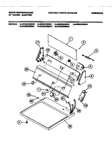04 - Console. Controls parts for Frigidaire Dryer WDE336RBD1 from AppliancePartsPros.com