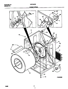02 - Cabinet / Drum parts for Frigidaire Dryer WDE546RBS1 from AppliancePartsPros.com