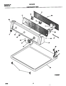 04 - Controls / Top Panel parts for Frigidaire Dryer WDE546RBS1 from AppliancePartsPros.com