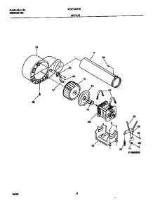 05 - Motor parts for Frigidaire Dryer WDE546RBS1 from AppliancePartsPros.com