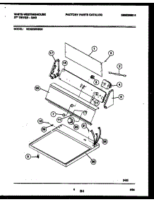 04 - Console And Control Parts parts for Frigidaire Dryer WDG336RBSW0 from AppliancePartsPros.com