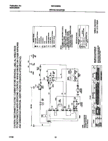 07 - 131517300 Wiring Diagram parts for Frigidaire Dryer WDG336RED0 from AppliancePartsPros.com