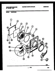 03 - Door Parts parts for Frigidaire Dryer WDG446JBS1 from AppliancePartsPros.com