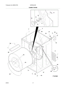 03 - Cabinet / Drum parts for White Westinghouse Dryer WGR242AS5 from AppliancePartsPros.com