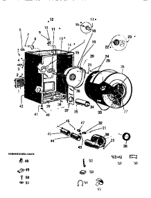 04 - Drum parts for Frigidaire Dryer GDD15A1D4 from AppliancePartsPros.com