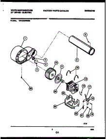 05 - Blower And Drive Parts parts for Frigidaire Dryer WDE336RBS0 from AppliancePartsPros.com
