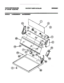 04 - Console, Controls parts for Frigidaire Dryer WDE546RBD1 from AppliancePartsPros.com