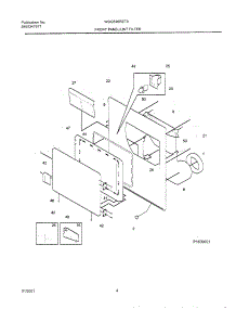 04 - Front Panel / Lint Filter parts for Frigidaire Dryer WDG546RET0 from AppliancePartsPros.com
