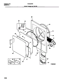 03 - Front Panel / Lint Filter parts for Frigidaire Dryer WDG546RBS0 from AppliancePartsPros.com