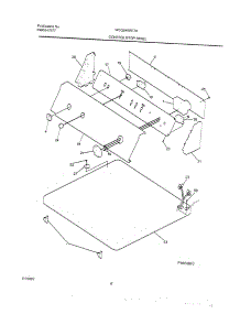 06 - Controls / Top Panel parts for Frigidaire Dryer WDG546RET0 from AppliancePartsPros.com