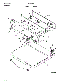 04 - Controls / Top Panel parts for Frigidaire Dryer WDG546RBS0 from AppliancePartsPros.com