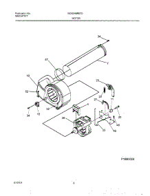 08 - Motor parts for Frigidaire Dryer WDG546RET0 from AppliancePartsPros.com