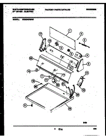 04 - Console And Control Parts parts for Frigidaire Dryer WDE546RBW0 from AppliancePartsPros.com