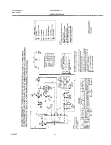 12 - Wiring Diagram parts for Frigidaire Dryer WDG546RET0 from AppliancePartsPros.com
