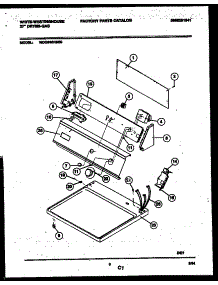 04 - Console And Control Parts parts for Frigidaire Dryer WDG646RBSW0 from AppliancePartsPros.com
