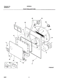 05 - Front parts for White Westinghouse Dryer WGR242AS3 from AppliancePartsPros.com