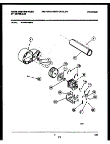 05 - Blower And Drive Parts parts for Frigidaire Dryer WDG846RBW0 from AppliancePartsPros.com