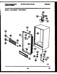 03 - Cabinet Parts parts for Frigidaire Freezer WFU12M3AW2 from AppliancePartsPros.com