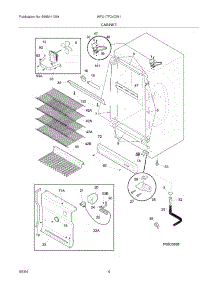 05 - Cabinet parts for White Westinghouse Freezer WFU17FC4CW1 from AppliancePartsPros.com