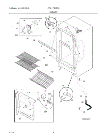05 - Cabinet parts for White Westinghouse Freezer WFU11FC2CW0 from AppliancePartsPros.com