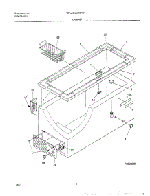 05 - Cabinet parts for White Westinghouse Freezer WFC20M4HW1 from AppliancePartsPros.com