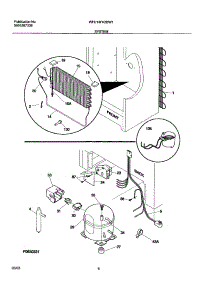 07 - System parts for White Westinghouse Freezer WFU14FK3BW1 from AppliancePartsPros.com