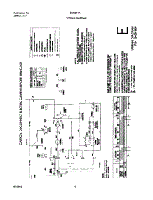 10 - 134091900 Wiring Diagram parts for White Westinghouse Dryer SER341AQ1 from AppliancePartsPros.com