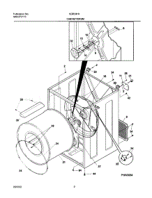 03 - Dry Cab,Heater parts for White Westinghouse Dryer SGR341AS1 from AppliancePartsPros.com