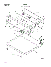 07 - Control Panel parts for White Westinghouse Dryer SER341AS1 from AppliancePartsPros.com