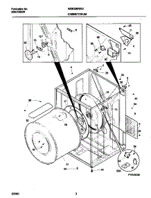 02 - Dry Cab, Drum parts for Frigidaire Dryer WDE336RES1 from AppliancePartsPros.com