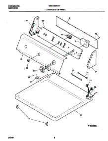 04 - Control Panel parts for Frigidaire Dryer WDE336RES1 from AppliancePartsPros.com