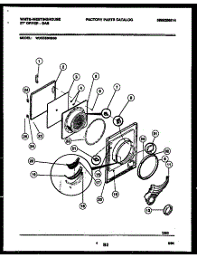03 - Door Parts parts for Frigidaire Dryer WDG336RBSD0 from AppliancePartsPros.com