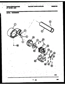 05 - Blower And Drive Parts parts for Frigidaire Dryer WDG336RBW0 from AppliancePartsPros.com