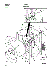 03 - Cabinet / Drum parts for White Westinghouse Dryer SGR341AS2 from AppliancePartsPros.com