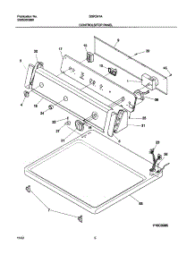 07 - Controls / Top Panel parts for White Westinghouse Dryer SGR341AS2 from AppliancePartsPros.com