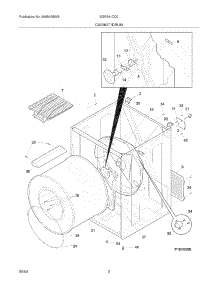 03 - Cabinet / Drum parts for White Westinghouse Dryer SGR341CC0 from AppliancePartsPros.com