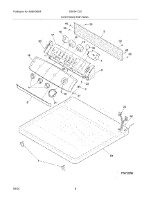 07 - Controls / Top Panel parts for White Westinghouse Dryer SGR341CC0 from AppliancePartsPros.com