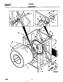 02 - Cabinet / Drum parts for Frigidaire Dryer WDE336RBS2 from AppliancePartsPros.com