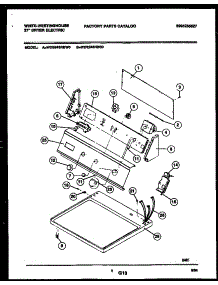 04 - Console And Control Parts parts for Frigidaire Dryer WDE646RBSD0 from AppliancePartsPros.com