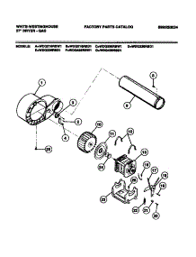 05 - Motor parts for Frigidaire Dryer WDG336RBS1 from AppliancePartsPros.com