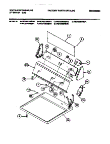 04 - Console, Controls parts for Frigidaire Dryer WDG216RBD1 from AppliancePartsPros.com