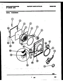 03 - Door Parts parts for Frigidaire Dryer WDG546RBW0 from AppliancePartsPros.com
