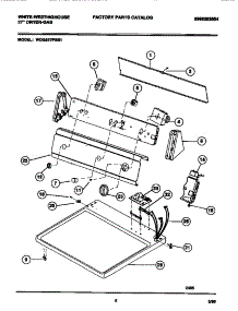 04 - Console, Controls, Top Panel parts for Frigidaire Dryer WDG547PBS1 from AppliancePartsPros.com