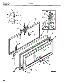 02 - Door parts for Frigidaire Freezer F81D159BW0 from AppliancePartsPros.com