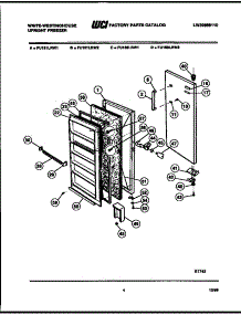 03 - Door Parts parts for Frigidaire Freezer FU161LRW2 from AppliancePartsPros.com