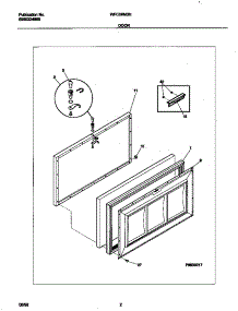 02 - Door parts for Frigidaire Freezer WFC09M3HW0 from AppliancePartsPros.com