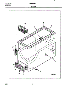 03 - Cabinet parts for Frigidaire Freezer WFC09M3HW0 from AppliancePartsPros.com