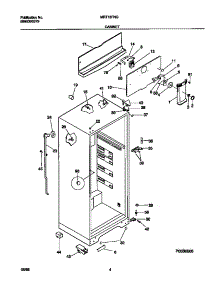 03 - Cabinet parts for Frigidaire Refrigerator MRT18FNGD0 from AppliancePartsPros.com